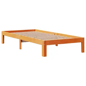 Berkfield Bed Frame with Drawers without Mattress Wax Brown 90x200 cm