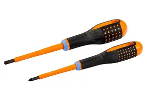 Bahco BE-9890S Insulated ERGO Combi Screwdriver Twin Pack BAH9890S