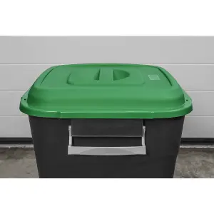 Sealey Durable Refuse Storage Bin Suitable For Outdoor Use 75 Litres Green BM75G