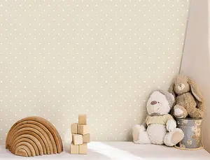 Galerie Little Explorers 2 Beige Dots Wallpaper Roll