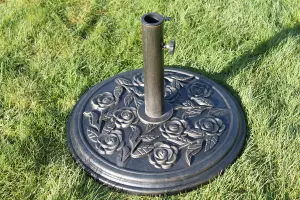 Resin Garden Parasol Base 9KGS - Antique Bronze Colour