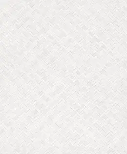 Galerie Eden Collection White Rattan Chevron Effect Wallpaper Roll