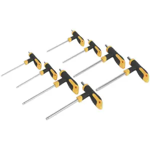 Premium 8 Piece T-Handle TRX-Star Key Set with Comfort Grip for T10 to T50 Sizes