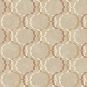 SK Filson Copper Diamond Trellis Wallpaper