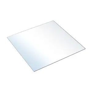 3Pcs Square Acrylic Adhesive Frameless Wall Mirror 30cm