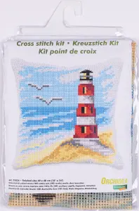 CUSHION LIGHTHOUSE - Cross Stitch Kit: Cushion: Large: Lighthouse Cushion - Orchidea