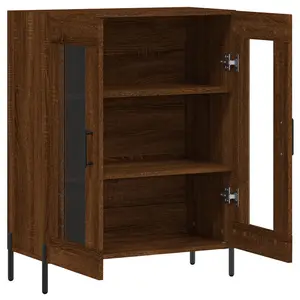 Stonefort Display Cabinet Brown Oak