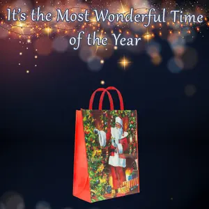 Christmas Bag Jumbo Gift Bag X 1 48cm x 67cm x 16cm Santa Jumbo