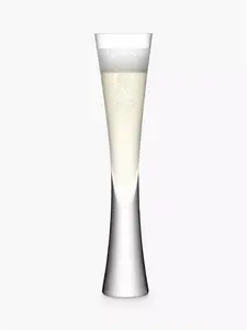 LSA International Moya Flutes & Champagne Bucket, Set Of 12