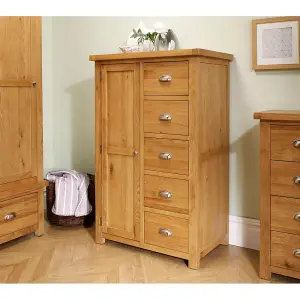 Birlea Woburn 1 Door 5 Drawer Wardrobe Oak