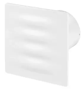 Awenta 100mm Pull Cord VERTICO Extractor Fan White ABS Front Panel Wall Ceiling Ventilation