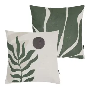 icon Abstract Print Boho Cushion Set of 2 Indoor Outdoor