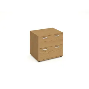 Impulse 80cm Wide 2 -Drawer File Cabinet Oak