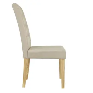 Farren Upholstered Dining Chair (Set of 2) Beige