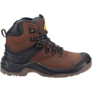 Amblers FS197 Waterproof Safety Work Boots Brown (Sizes 4-14)