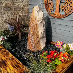 Sandstone Monolith 60cm Natural Stone Solar Water Feature