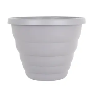 Wham Single Beehive 66cm Round Plastic Pot Cement Grey