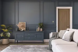 Hemway Chalk Paint Matt A5 Sample, Soft Navy Blue, Peel & Stick Swatch For Interior Walls Wood