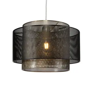 Inlight Black Mesh Layer Lamp shade (D)35cm