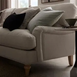 DUSK Hampshire 3 Seater Sofa - Beige - Textured Weave