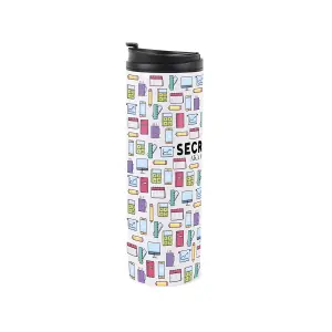 Secretary Travel Mug - Novelty Trades Gift Stainless Steel Vacuum-Sealed Double-Walled Hot/Cold Drinks Travel Flask