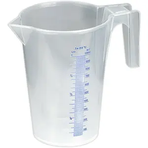 1 Litre Translucent Measuring Jug with Easy Read Scale and Spout