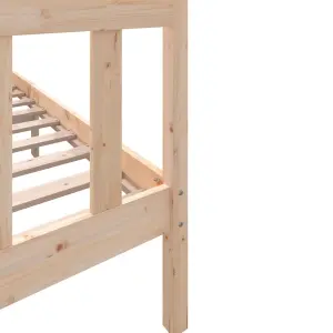 Berkfield Bed Frame Solid Wood Pine 160x200 cm