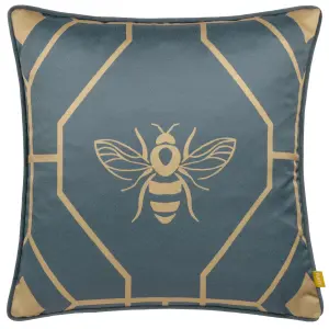 furn. Bee Deco Geometric Feather Filled Cushion