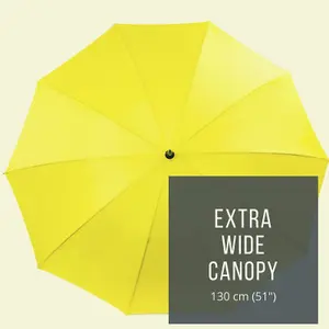 UMBRELLA HEAVEN Yellow StormStar Windproof Golf Umbrella