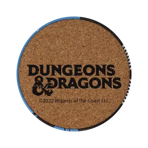 Dungeons & Dragons Set of 4 Printed Metal Coasters