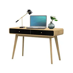 Justine Writing Desk Oak/Black