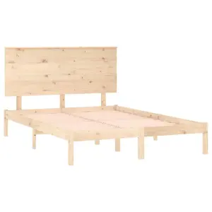 Berkfield Bed Frame Solid Wood Pine 120x200 cm