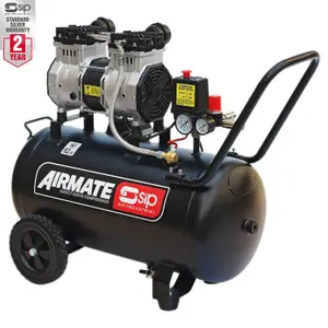 SIP DD 2hp 50ltr Low Noise Oil-Free Compressor