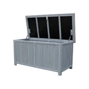 Small Grey Wooden Garden Storage Cabinet - 300L