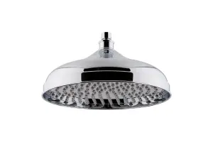 Traditional Fixed Shower Head, 300mm - Chrome