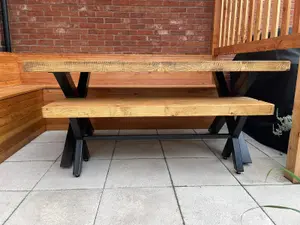 Chunky & Sturdy Outdoor Seating Bench