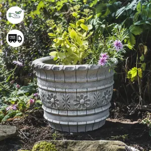 Small Westland Barrel Concrete Planter