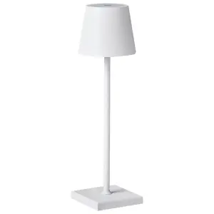 Wireless Metal Table Lamp White BACEIRO