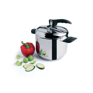 Excelsa Professional Stainless Steel Pressure Cooker 26 cm H x 21 cm W x 21 cm D