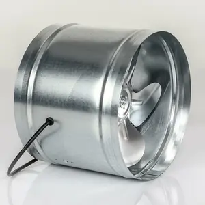 Metal Inline Extractor Fan 207mm / 8.15" Industrial Duct