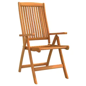 Berkfield Folding Garden Chairs 2 pcs Solid Wood Eucalyptus