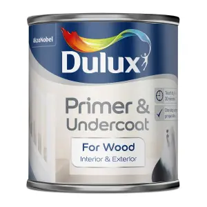 Dulux White Wood Primer & undercoat, 250ml