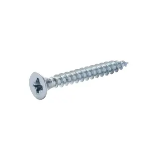 Diall Double-countersunk Zinc-plated Carbon steel Screw (Dia)3.5mm (L)30mm, Pack of 100