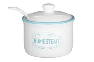 Maison by Premier Homestead Sugar Pot With Lid And Spoon