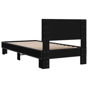 Berkfield Bed Frame without Mattress Black 100x200 cm