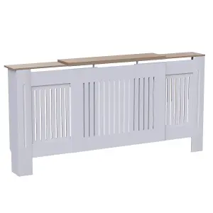 Vida Designs Arlington Adjustable Radiator Cover, White