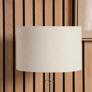 50cm Cream Linen Drum Lamp Shade For Table And Floor Lamps