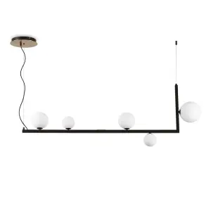 Luminosa Birds Globe Bar Pendant Ceiling Light Black