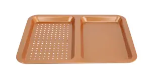 Cermalon Copper Twin Section Baking Tray