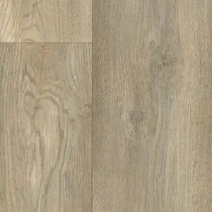 White Modern Wood Effect Anti-Slip Vinyl Flooring For Office, Bathroom, 2.0mm Thick Vinyl Sheet-4m(13'1") X 4m(13'1")-16m²